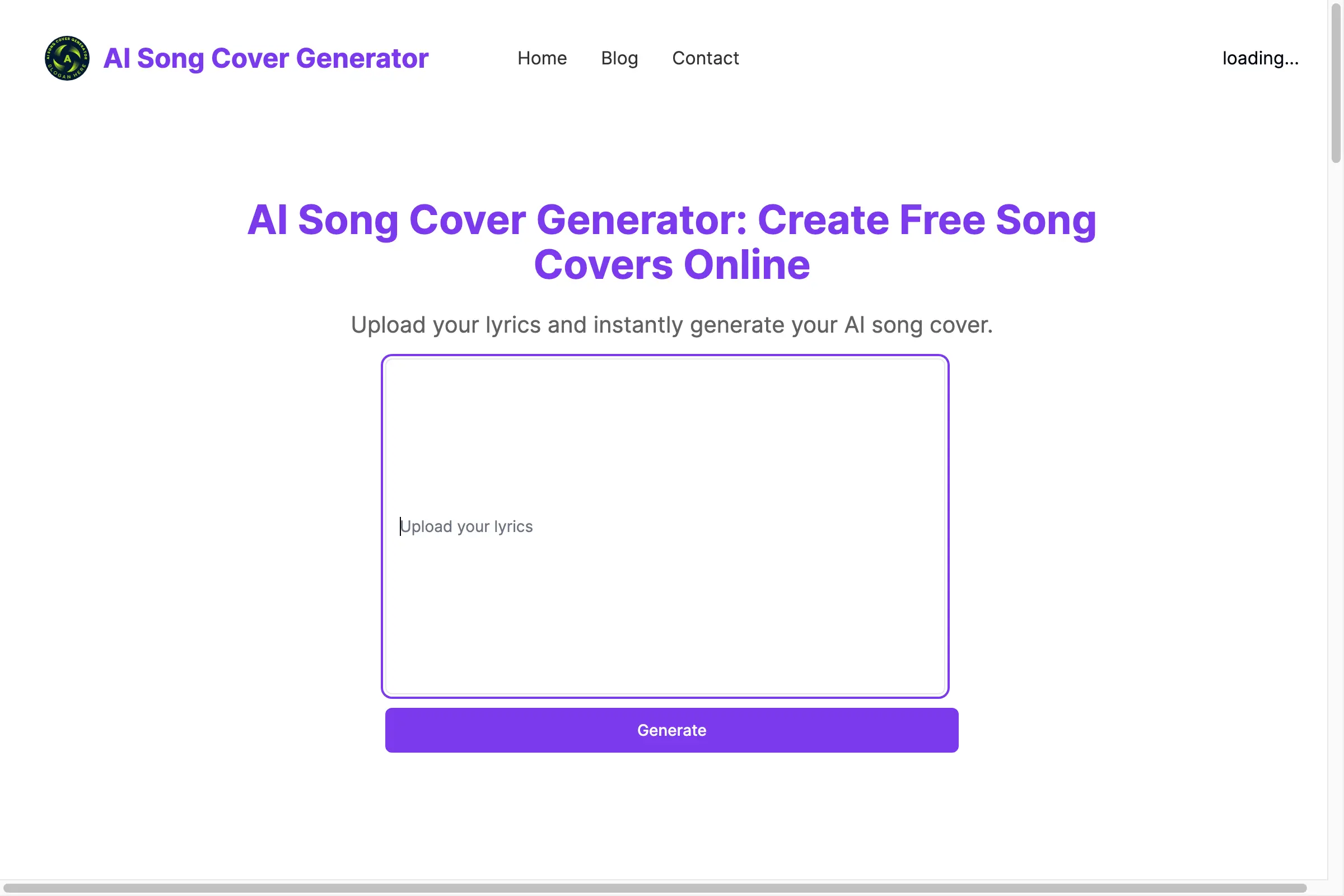 AI-Song-Cover-Generator